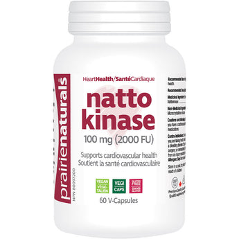 Prairie Naturals - Nattokinase 100mg, 60 V-Carsules