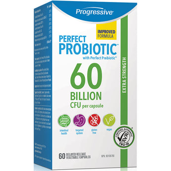 Progressive Perfect Probiotic 60 Billion CFU Extra Strength - 60 Delayed Release Vegetable Capsules