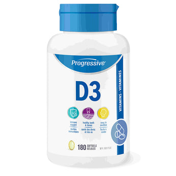 Progressive Vitamin D3 - 180 Softgels