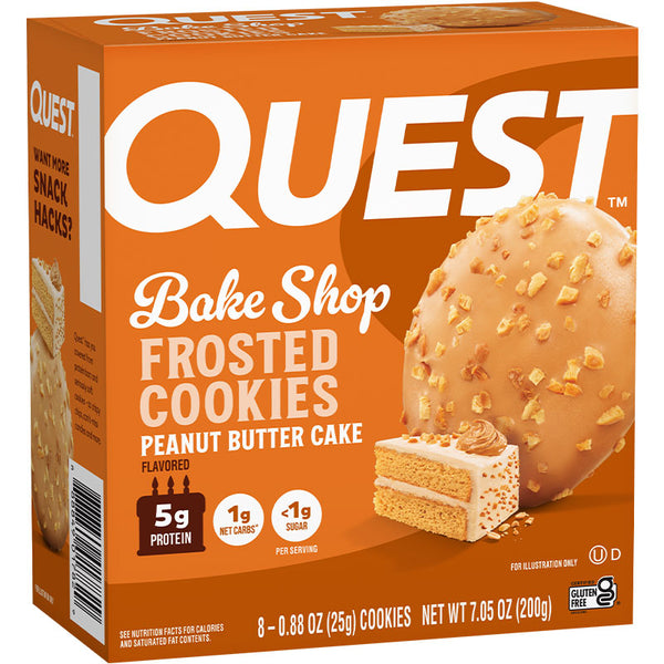 Quest Nutrition Frosted Cookies - 8 x 25 Gram Cookies *DOOR
