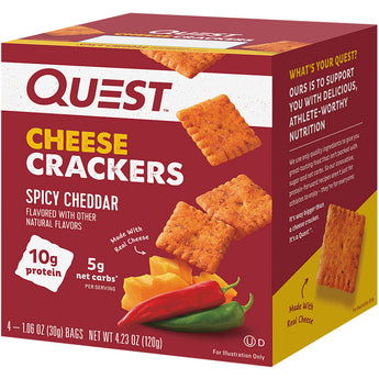 Quest Nutrition Cheese Crackers - 4 x 30 Grams