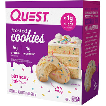 Quest Nutrition Frosted Cookies - 8 Cookies