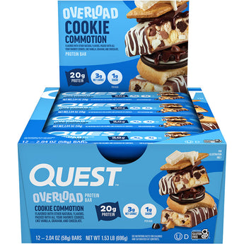 Quest Nutrition Overload Protein Bar - 12 x 58/63 Grams