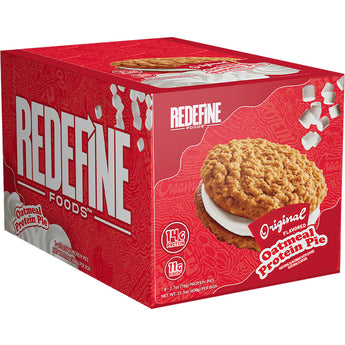 Redfine Foods Oatmeal Protein Pie 8 x76 Gram Box *LIMITED TIME OFFER *