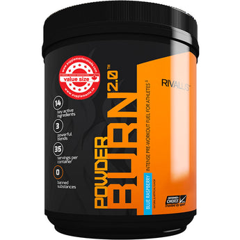 Rivalus Powder Burn 2.0 *VALUE SIZE* - 506 Grams- 44 servings *DOOR CRASHER*