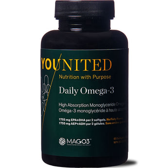 Younited Wellness Daily Omega-3 Fish Oil (MagO3) - 60 Softgels