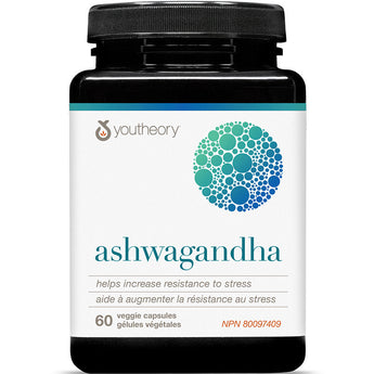 Youtheory Ashwagandha - 60 Veggie Capsules