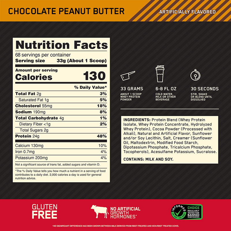 Is it Tree Nut Free Optimum Nutrition Gold Standard Whey Protein Powder  Drink Mix Vanilla Ice Cream